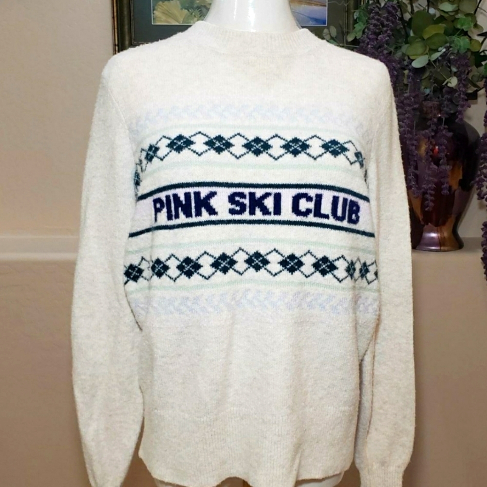 Victoria's Secret Pink, Ski Club sweater. Size Small